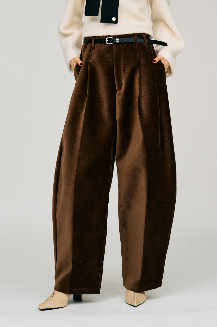 Velvet Barrel Pants - 2026WINTER