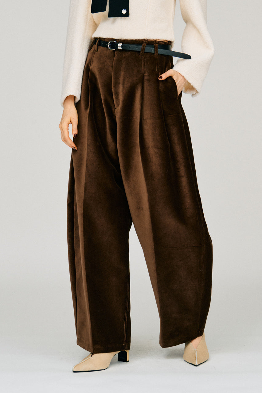 Velvet Barrel Pants - 2026WINTER