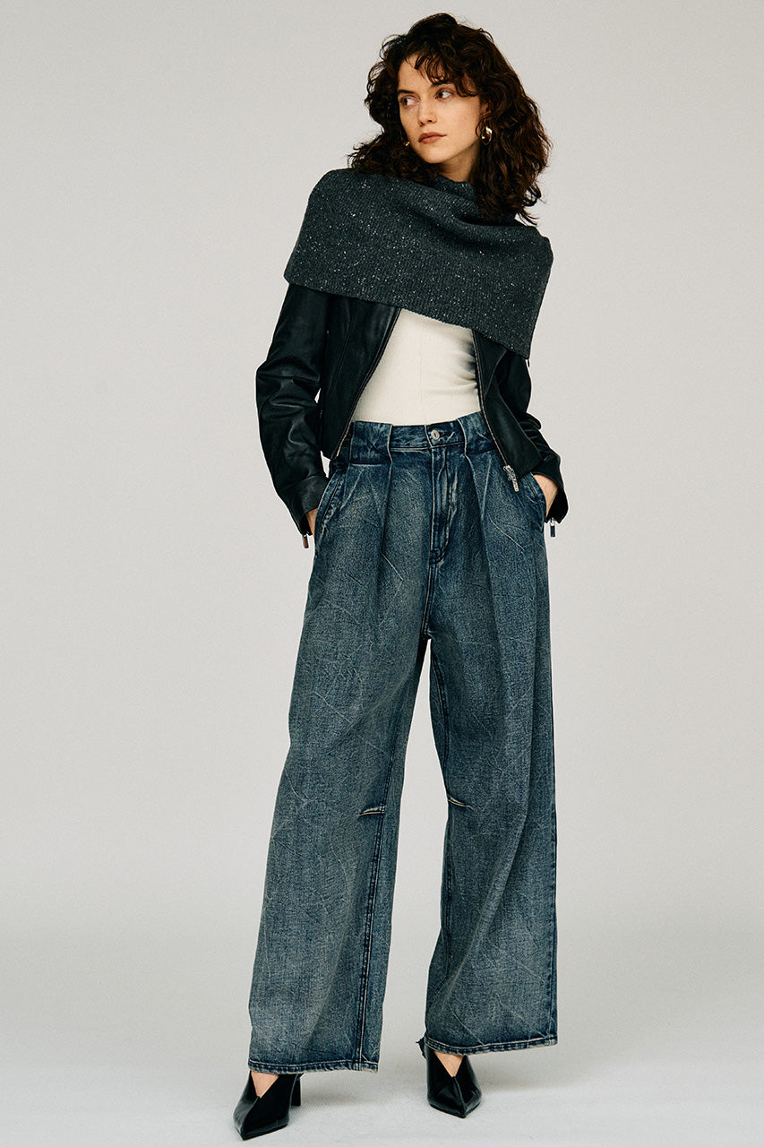 High-Neck Cape Knit - 2026WINTER