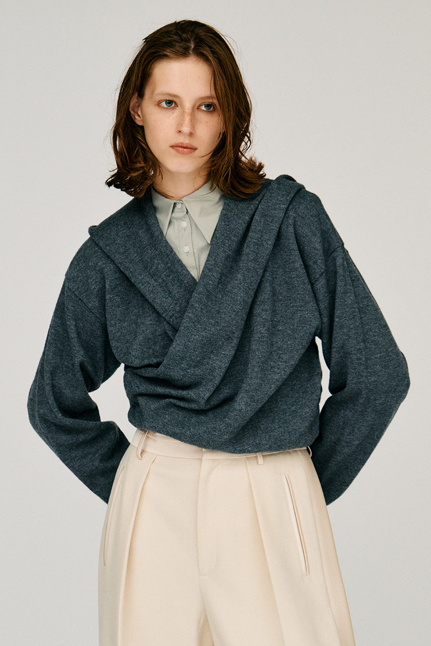Cache-Coeur Knit Hoodie - 2026WINTER