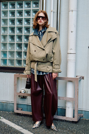 Boxy Middle Trench Coat