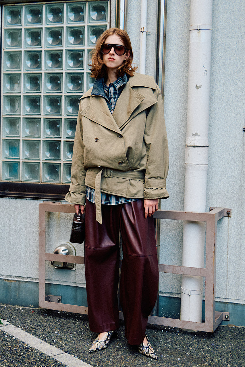 Boxy Middle Trench Coat