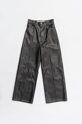 Synthetic Leather Press Pants - 2025 WINTER