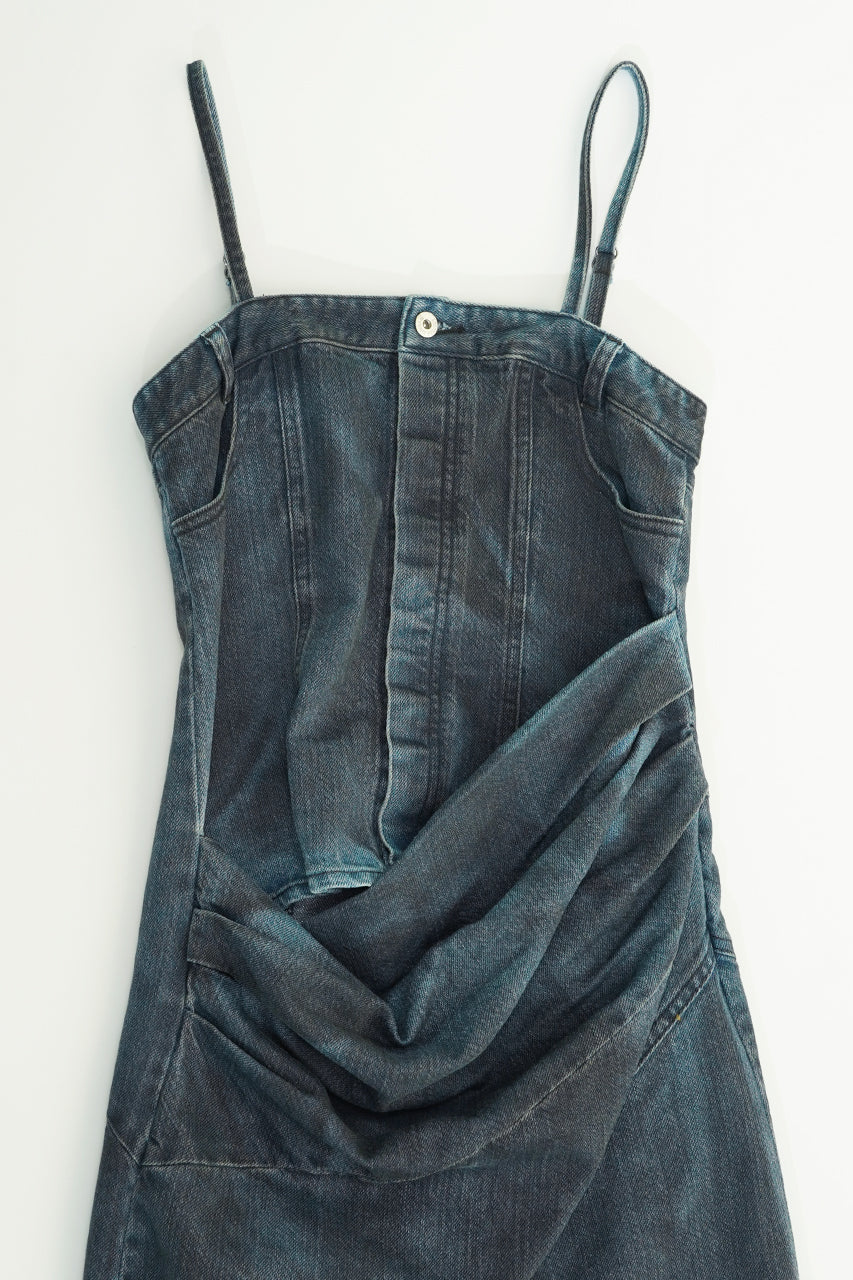 【25 SPRING PRE ORDER】2WAY Lame Denim Dress