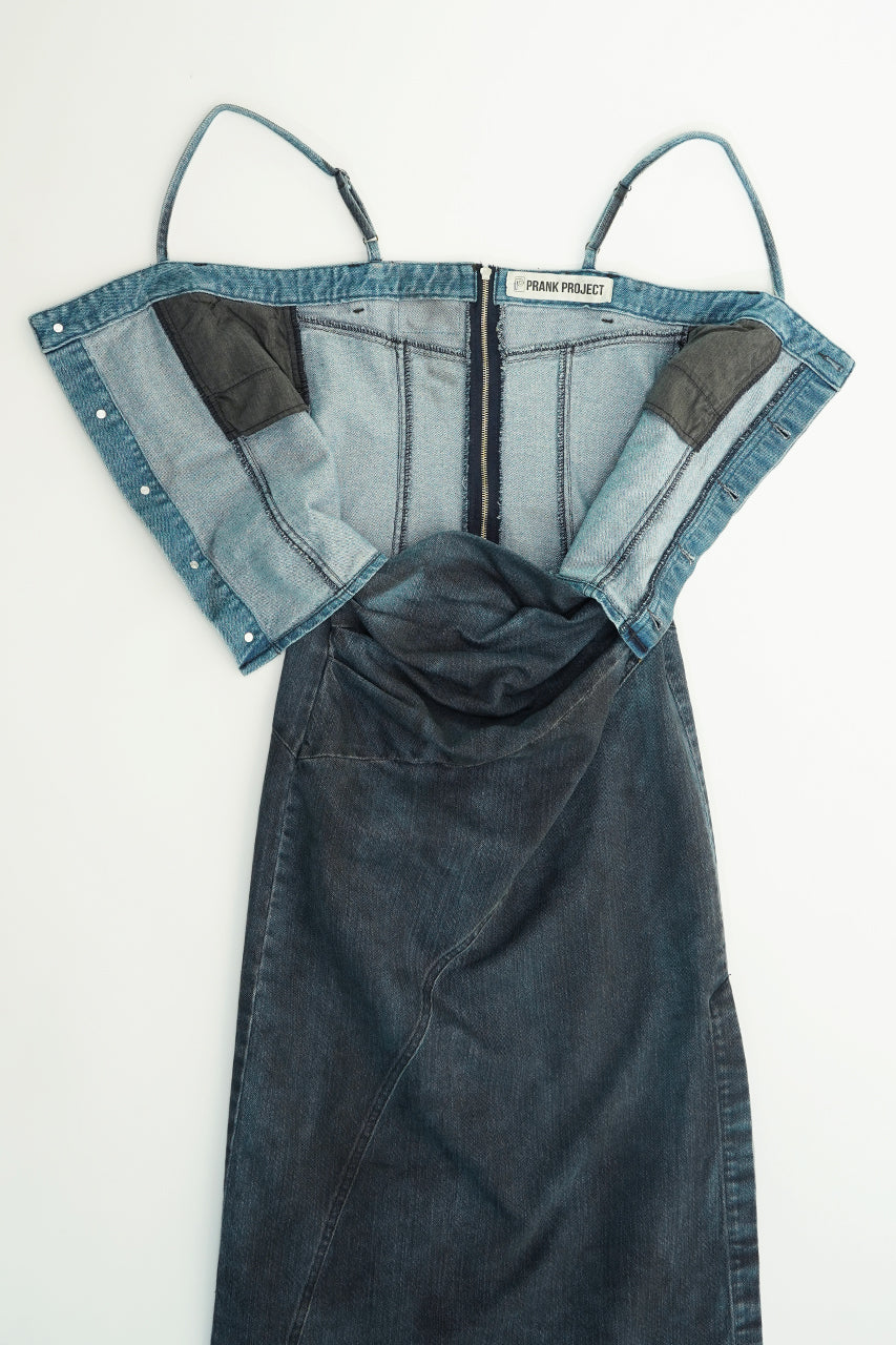 【25 SPRING PRE ORDER】2WAY Lame Denim Dress