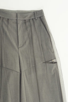 【25 SPRING PRE ORDER】Tulle Layered Slacks