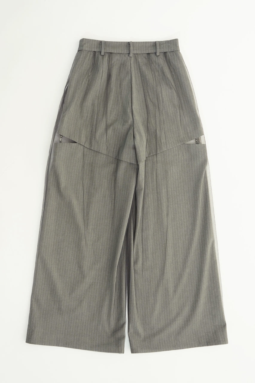 【25 SPRING PRE ORDER】Tulle Layered Slacks