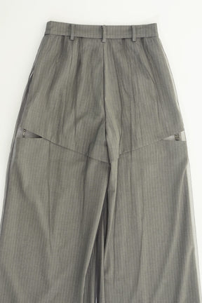 【25 SPRING PRE ORDER】Tulle Layered Slacks