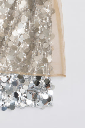 Tulle Wrap Sequin Skirt - 2025 WINTER