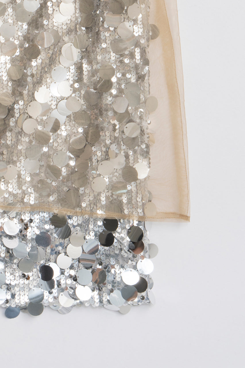 Tulle Wrap Sequin Skirt - 2025 WINTER