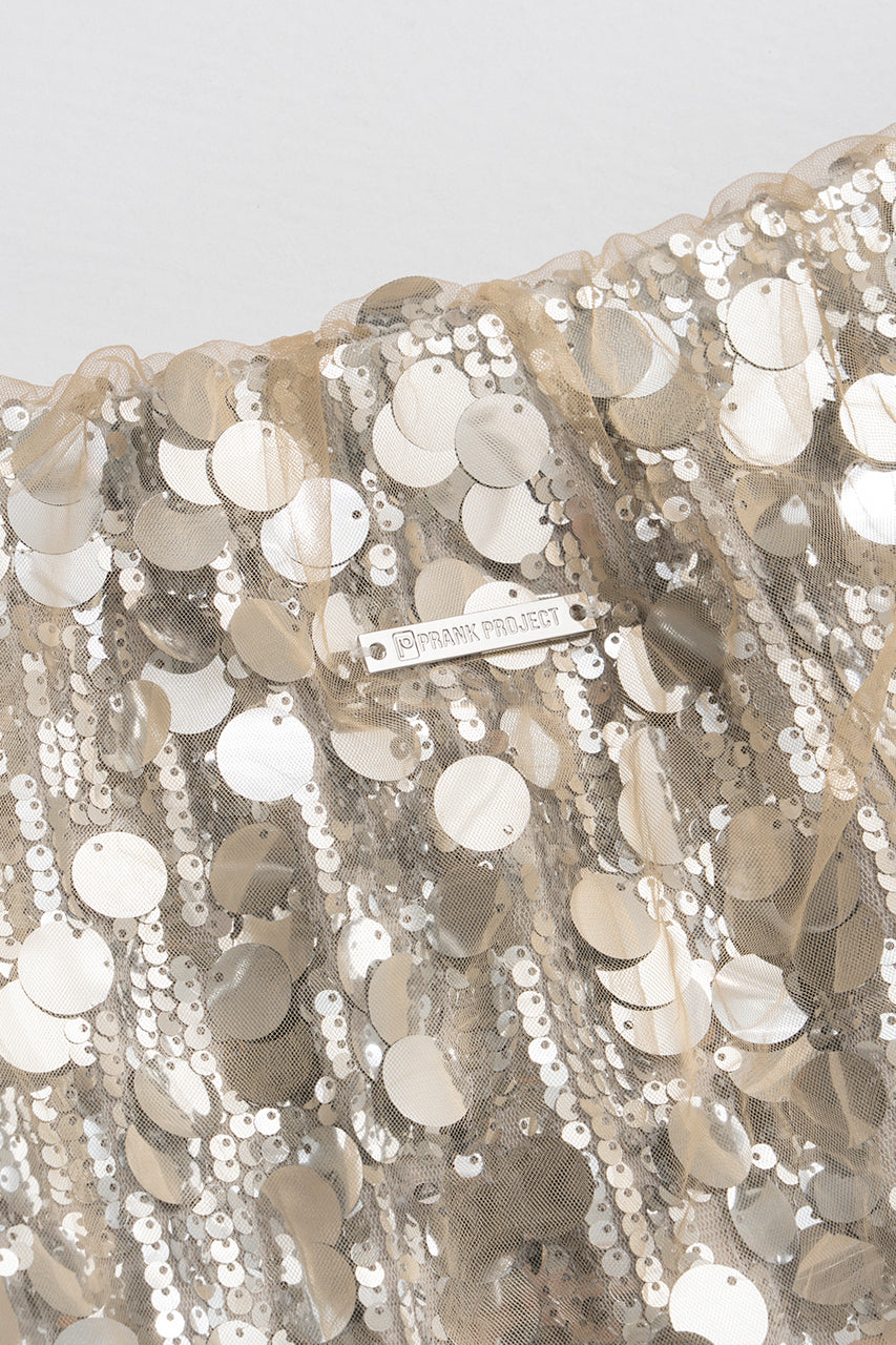 Tulle Wrap Sequin Skirt - 2025 WINTER