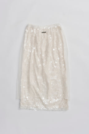 Tulle Wrap Sequin Skirt - 2025 WINTER