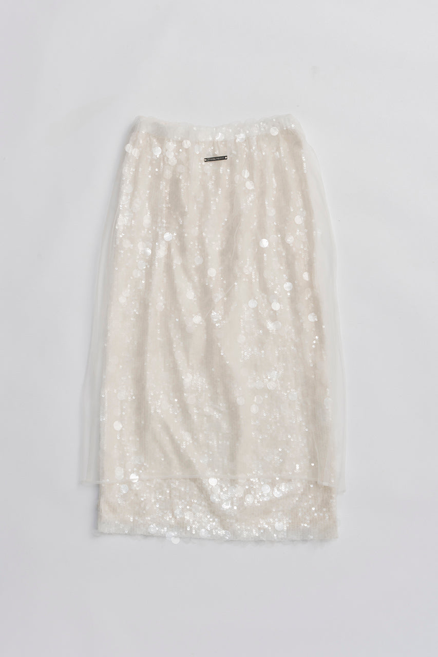 Tulle Wrap Sequin Skirt - 2025 WINTER