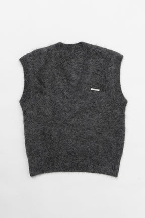 【SALE】Alpaca Shaggy Knit Vest