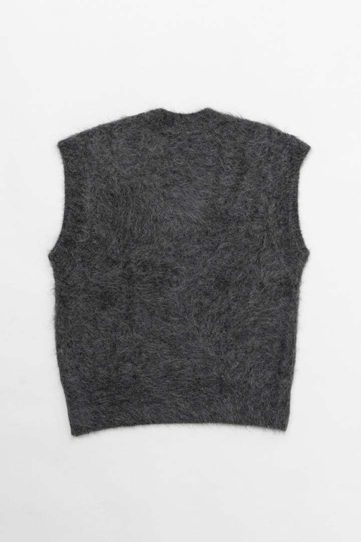 【SALE】Alpaca Shaggy Knit Vest