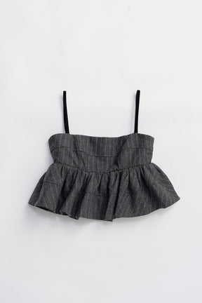 Tweed Peplum Bustier - 2025 WINTER