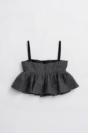 Tweed Peplum Bustier - 2025 WINTER