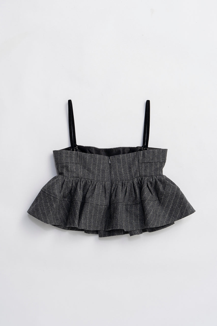 Tweed Peplum Bustier - 2025 WINTER
