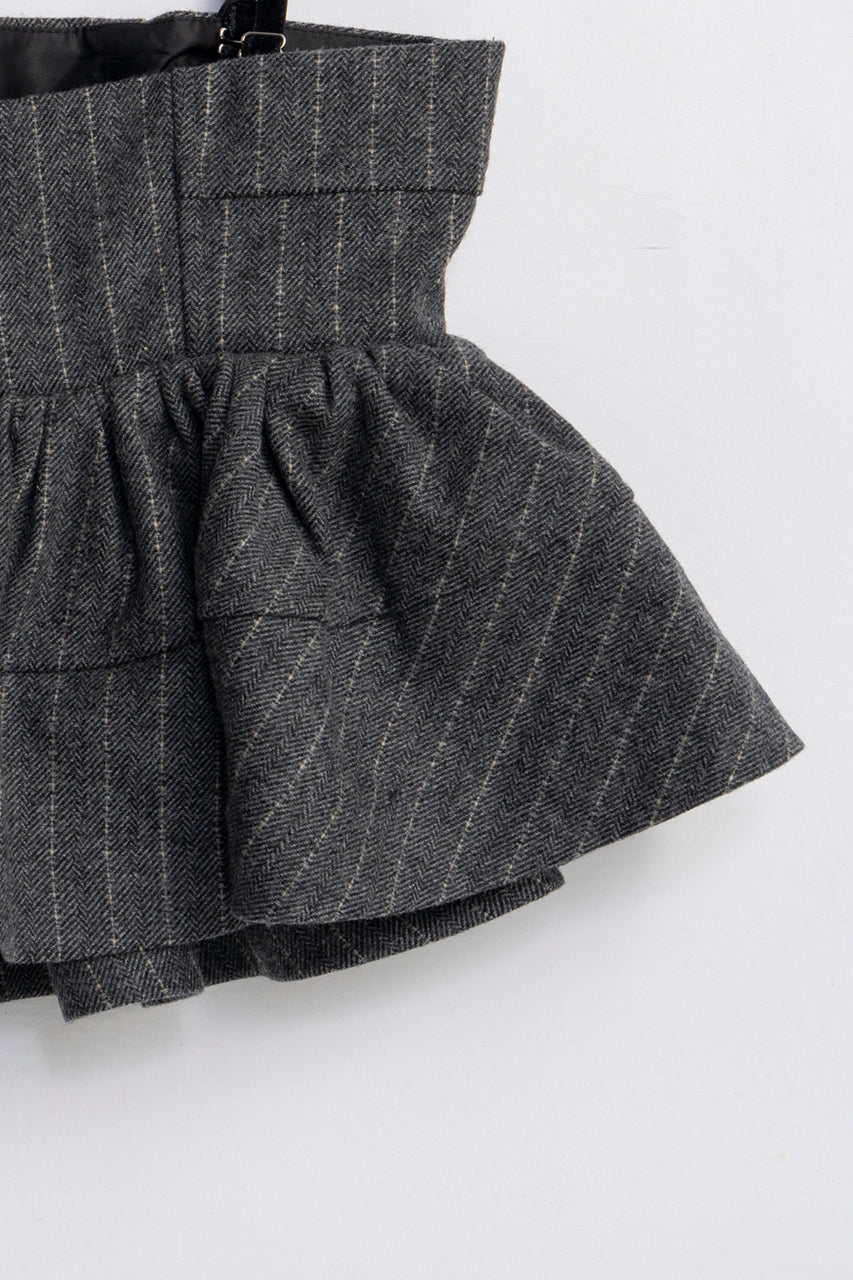 Tweed Peplum Bustier - 2025 WINTER