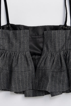 Tweed Peplum Bustier - 2025 WINTER