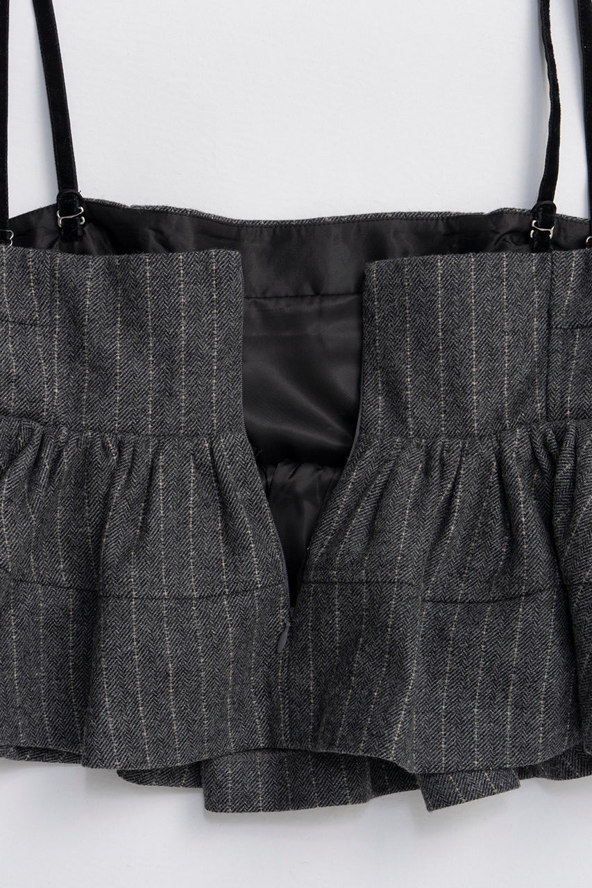 Tweed Peplum Bustier - 2025 WINTER