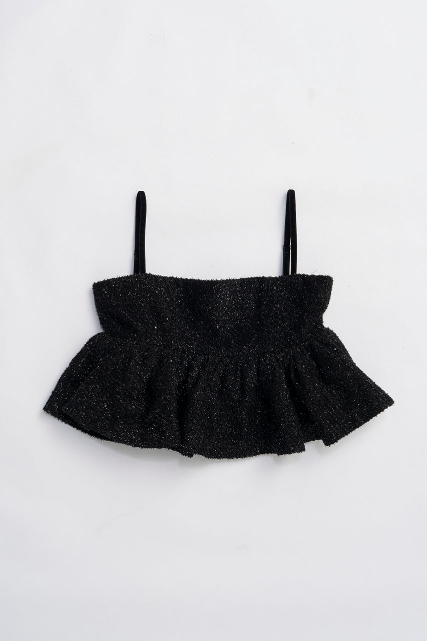 Tweed Peplum Bustier - 2025 WINTER