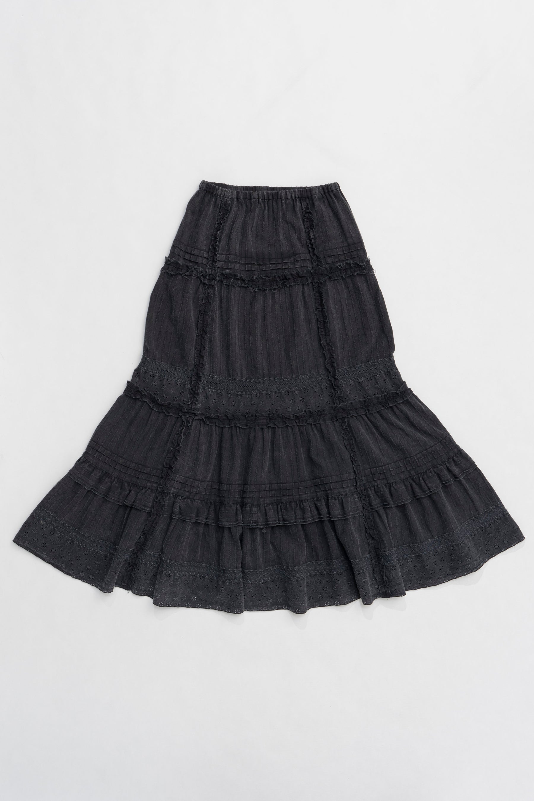 【25 SPRING PRE ORDER】Pigmented Cotton Lace Maxi Skirt