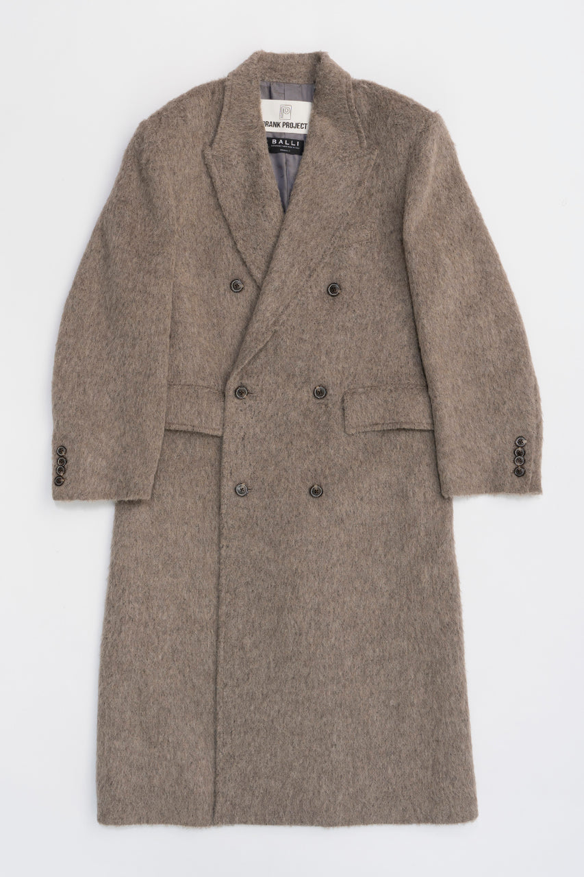 【24WINTER PRE ORDER】Italian Shaggy Double-Breasted Coat