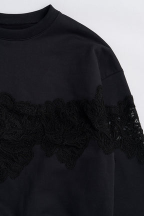 Lace Sweatshirt - 2025 WINTER