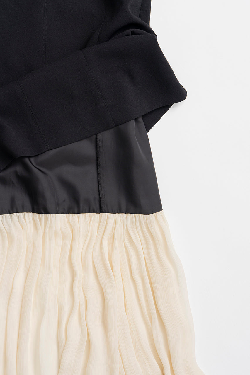 Contrast Fabric Cami Dress - 26SUMMER