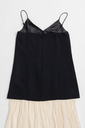 Contrast Fabric Cami Dress - 26SUMMER