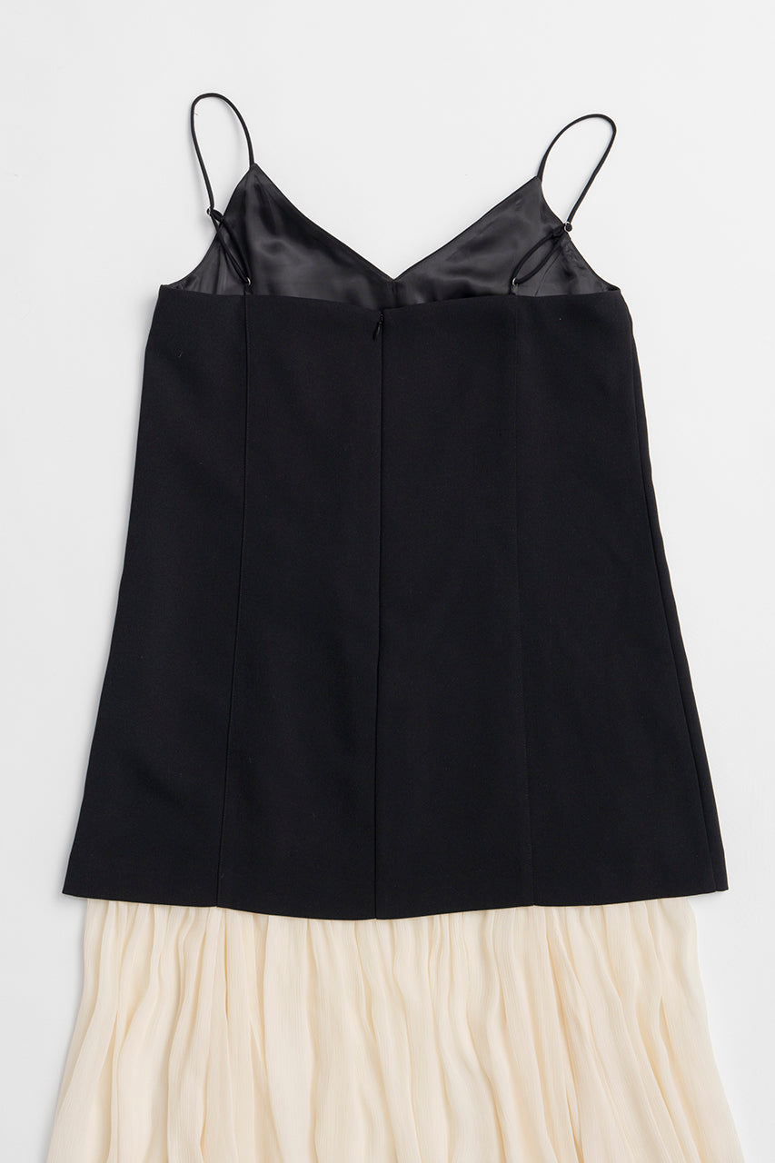 Contrast Fabric Cami Dress - 26SUMMER