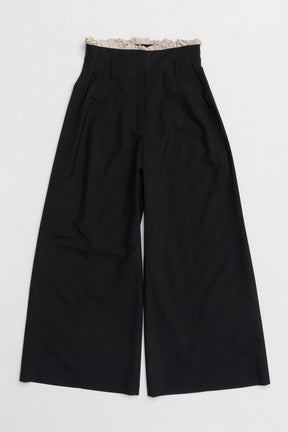 【25 SPRING PRE ORDER】Ruffle Layered Wide Pants