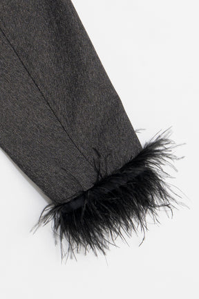 Feather Trim Jacket - 2026 SPRING