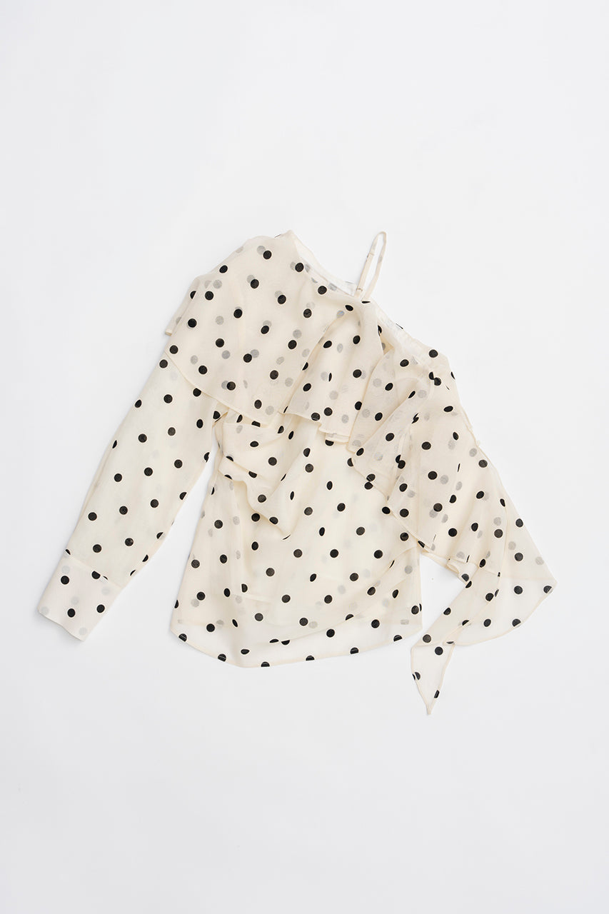 One-Shoulder Ruffled Top - 2026 SPRING