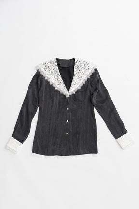 Lace Collar Shirt - 2026 SPRING