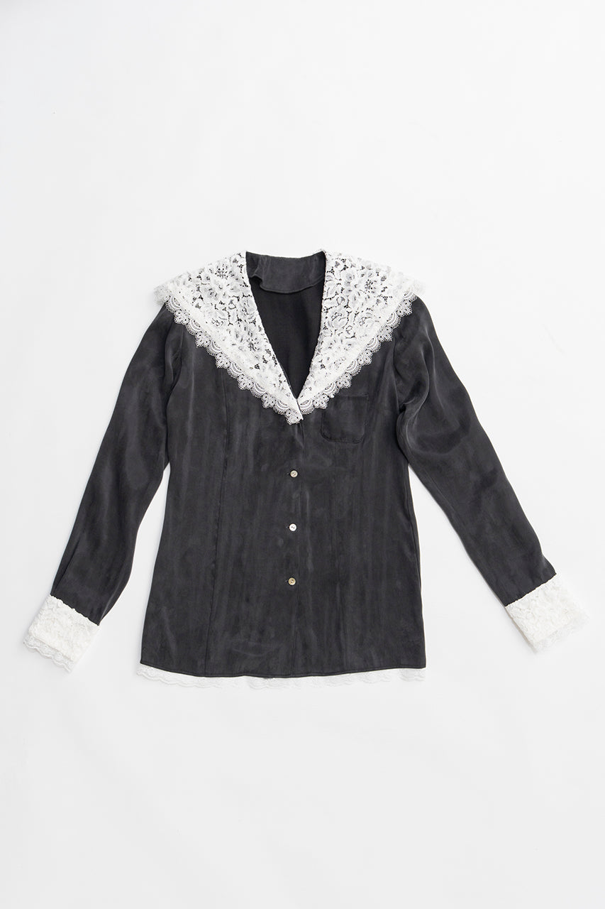 Lace Collar Shirt - 2026 SPRING