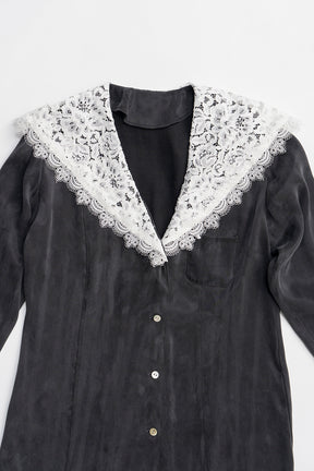 Lace Collar Shirt - 2026 SPRING