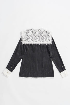 Lace Collar Shirt - 2026 SPRING
