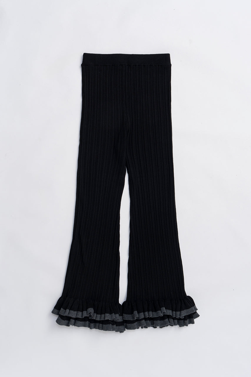 Frill Hem Knit Pants - 2025 WINTER