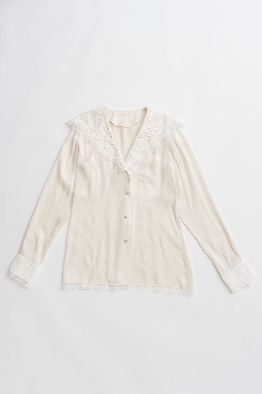 Lace Collar Shirt - 2026 SPRING