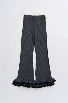 Frill Hem Knit Pants - 2025 WINTER