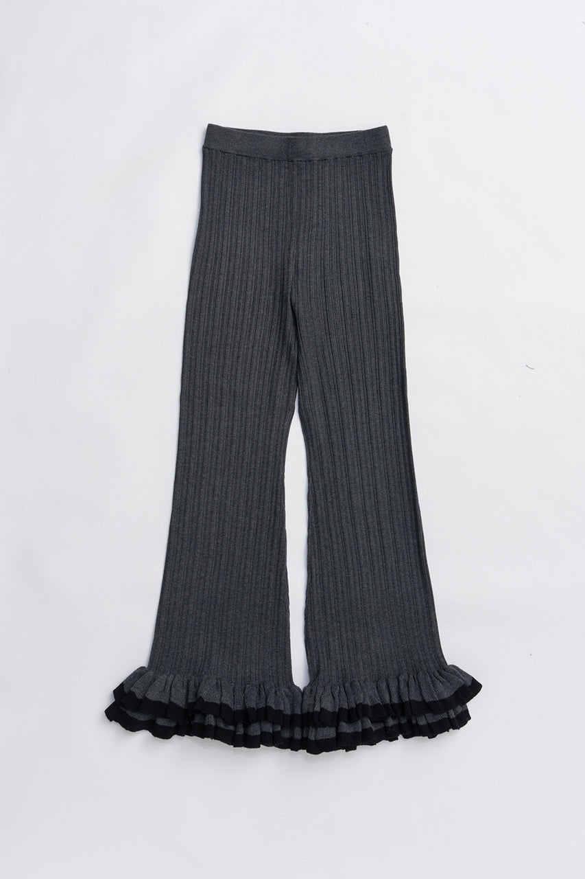 Frill Hem Knit Pants - 2025 WINTER