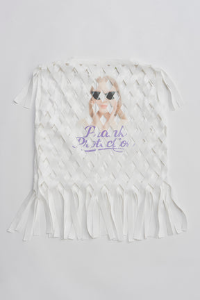 Woven Grid "aesthetic" Top - 2026 SPRING