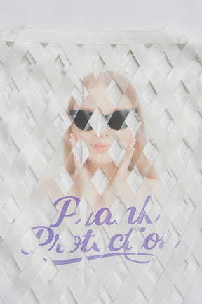 Woven Grid "aesthetic" Top - 2026 SPRING