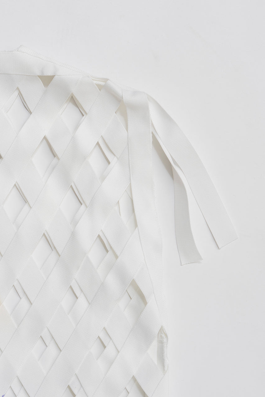 Woven Grid "aesthetic" Top - 2026 SPRING