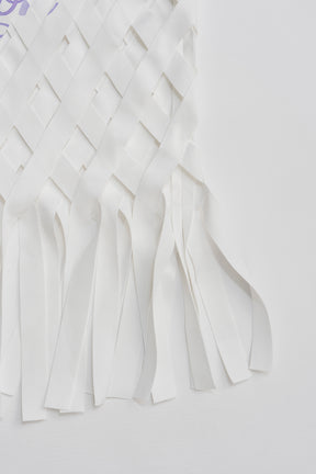 Woven Grid "aesthetic" Top - 2026 SPRING