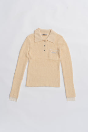 Fluffy Knit Polo - 2025 WINTER