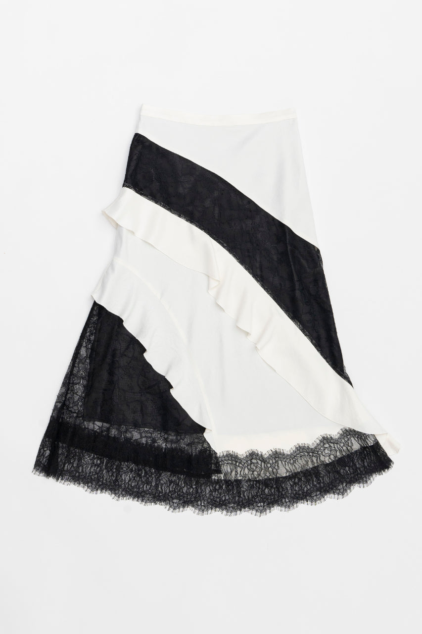 Satin Ruffle Skirt