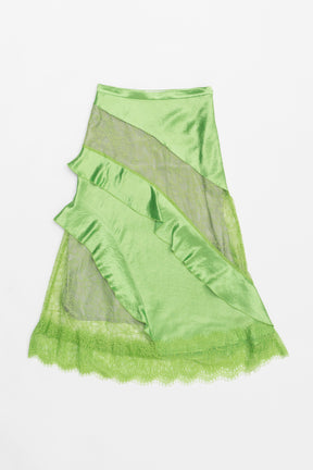 【SALE】Satin Ruffle Skirt